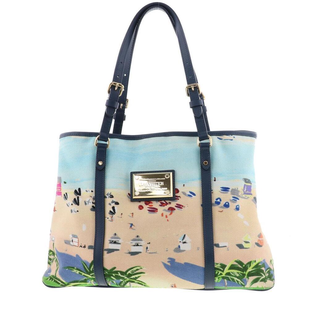 LOUIS VUITTON Aiol Cabas Escale Tote Bag Shoulder Handbag Collection Blue